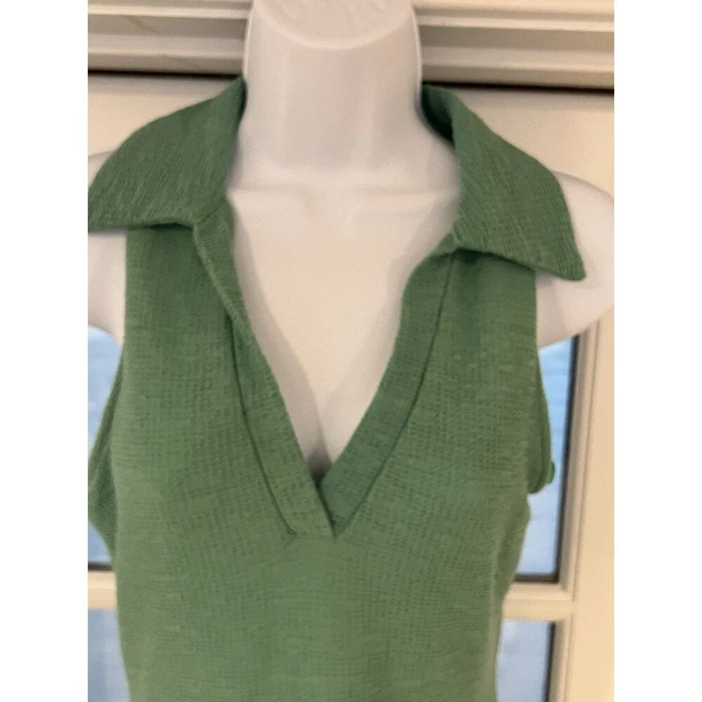 Louna Collared Ribbed Dress Size Small - Picture 8 of 11